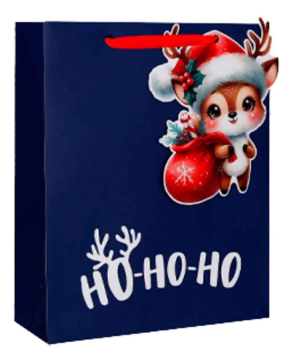 SACOLA NATAL 42X30X12 CM C/TAG